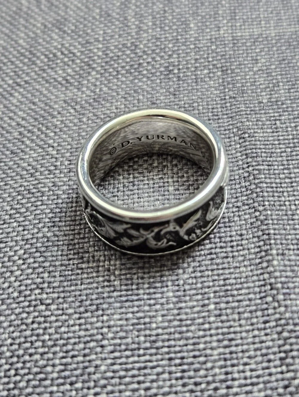 David Yurman Mythical Dragon Sterling Silver Band Ring